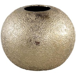 PTMD Bloempot Elvery - 21x21x18 cm - Keramiek - Goud