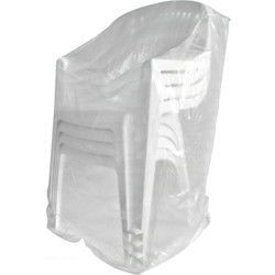 Sunnydays Afdek/beschermhoes voor stapel tuinstoelen - 66 x 150 cm - Tuinstoelhoes