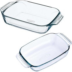 2x Ovenschaal/braadslede 1,2 en 3,8 liter - Ovenschalen