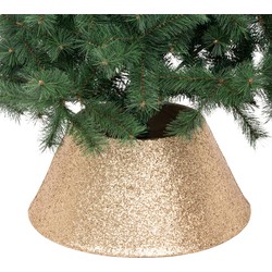 Feeric lights and christmas - boomrok - glitter goud- D56cm -polyester - Kerstboomrokken
