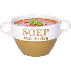 Soepkommen - Soep van de dag - Cappuccino bruin - Stapelbaar - Kommetjes