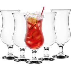 Glasmark Cocktail glazen - 6x - 420 ml - glas - pina colada glazen - Cocktailglazen