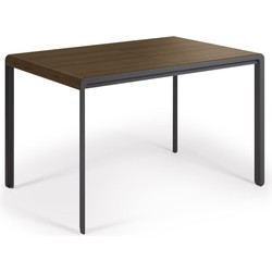 Kave Home - Uitschuifbare tafel Nadyria 120 (160) x 80 cm noten-hout