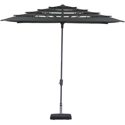 Madison - Parasol Syros Open Air Grey - 280x280 - Grijs