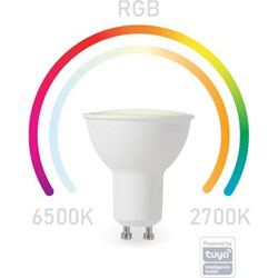 Smart wifi rgb-lamp koudwit & warmwit gu10 - Velleman