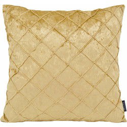 Velvet Cross Goud | 45 x 45 cm | Kussenhoes | Velvet/Polyester