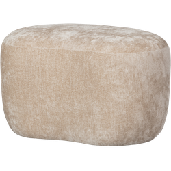 WOOOD Popular Poef - Polyester - Naturel - 46x73x49