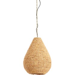 Light&living Hanglamp Ø31x39 cm KABINDA kralen naturel