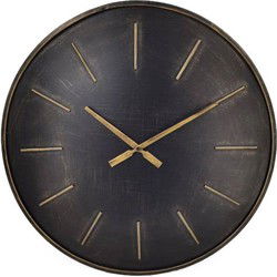 Industrile Wandklok 60 cm - Klok van Metaal - Wandklok Industrieel - Wandklok Modern - Wandklokken - Antraciet