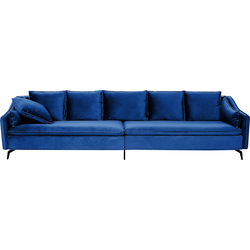 AURE - 4-zitsbank - Marineblauw - Fluweel