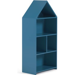 Kave Home - Celeste kinderspeelhuis plank in blauw MDF 50 x 105 cm