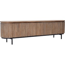 Livingfurn - TV-meubel - Lausanne - Teakhout - 210cm