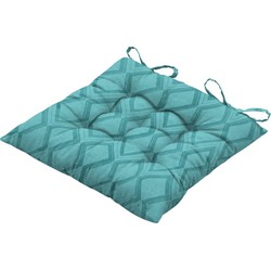 Toscane kussen 46x46 outdoor Graphic sea blue - Madison