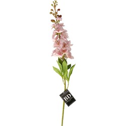 Bellatio Design Kunstbloem bloesemtak ridderspoor - 87 cm - roze - Kunstbloemen