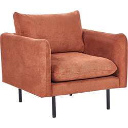 Beliani VINTERBRO - Fauteuil-Bruin-Polyester