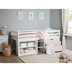 Beliani SUSVILLE - Kinderbed-Wit-Rubberhout