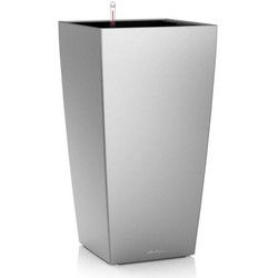 Bloempot - LEC - Cubico Premium 50 - metallic zilver - weerbestendig