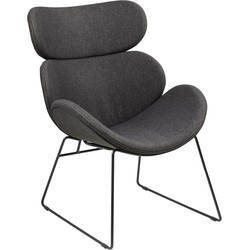 Fauteuil Grijs Stof - 78,5x69x90,5cm - Bjorli