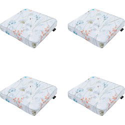 Madison -  Zitkussen Donna azure canvas eco+ - Ca. 40x40 cm - Set van 4