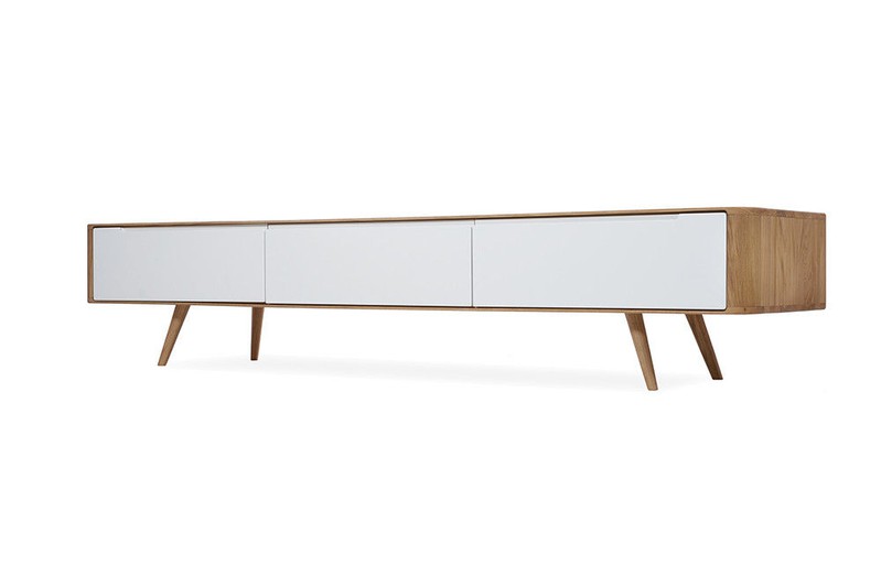 Ena TV Sideboard - Houten TV-meubel - Naturel - 225 x 55 cm - 