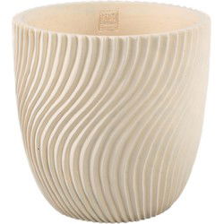 PTMD Bloempot Lianna - 30x30x30 cm - Cement - Creme