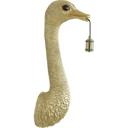 Wandlamp Ostrich - Goud - 25x19x72cm