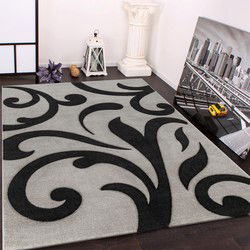 Laagpolig Vloerkleed - Diamesa - Modern - Grijs - 80x300 cm
