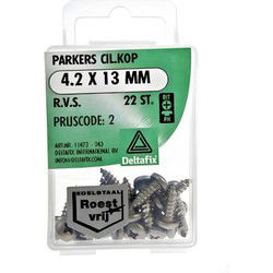 Parkers ck 4,2x13mm rvs 22st