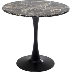 Eettafel Schickeria Marble Black Ø80cm