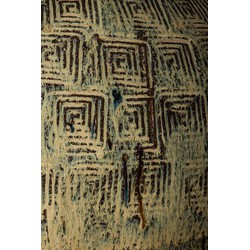 PTMD Bloempot Lisie - 65x65x64 cm - Keramiek - Blauw