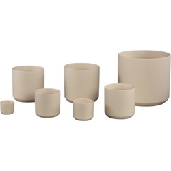 PTMD Bloempot Fatima - 30x30x28 cm - Keramiek - Creme