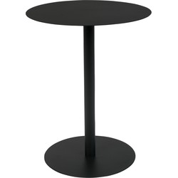 ZUIVER SIDE TABLE SNOW BLACK OVAL