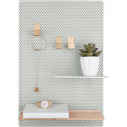 Memo bord Perky Mesh - IJzer Grijs/Groen - 52x34,5x10,5cm