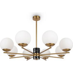 Maytoni - Hanglamp Marble - Messing - Ø81