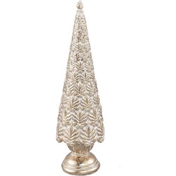 PTMD Eluse Kerstmis Ornament - 10 x 10 x 35 cm - Poly - Goud