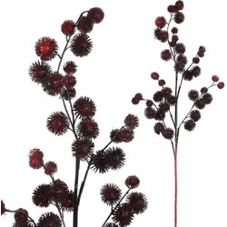 PTMD Twig Plant Kastanje Kunsttak - 53 x 28 x 107 cm - Bordeaux rood