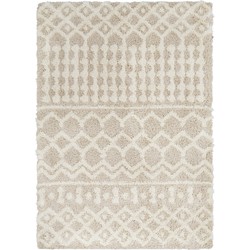 Hoogpolig Shaggy Boho Tapijt NOUR - Ivoor/Beige - 160x220 cm