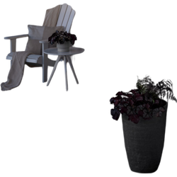 Wandlamp Napoli E27 60W 30.5x24.5x22 cm roest