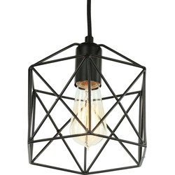 Groenovatie Diamond Star Industrieel Draad Design Hanglamp Zwart