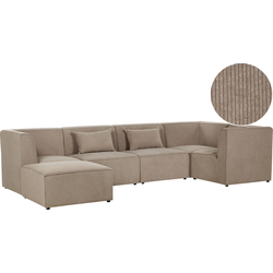 Beliani LEMVIG - Modulaire Sofa-Beige-Corduroy