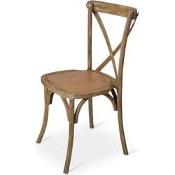 Stapelstoel Cross Back houten 40 x 44 x 90 cm
