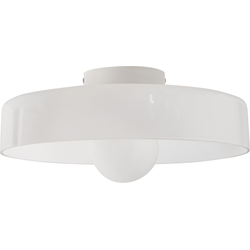 Beliani LUGUSE - Plafondlamp-Wit-Glas