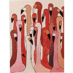 Kare Schilderij Touched Flamingo Meeting 120x90 cm