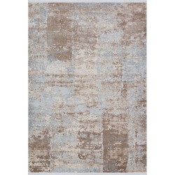 Nora Modern Bruin - Taupe - Grijs vloerkleed - - Nora Modern Bruin - Taupe - Grijs vloerkleed -