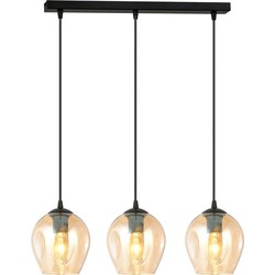 moderne hanglamp Montanari Zwart 3-lichts