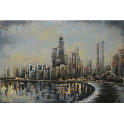 Clayre & Eef Muurdecoratie 120x80 cm Grijs IJzer
