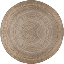 Rond Jute vloerkleed - Capri Naturel - 133 CM ROND