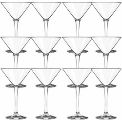 12x Cocktail/Martini glazen 250 ml in luxe doos - Cocktailglazen