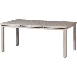 Exotan Mobile Uitschuifbare Tuintafel - Aluminium - Zand - 79x240x100