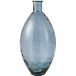 Vaas | glas | blauw | 29x29x (h)60.5 cm